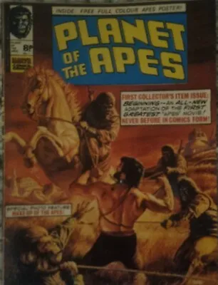 Planet Of The Apes Marvel Comics Issue 1/10 No1. Comes With Poster 1/10 Vg • £249.99