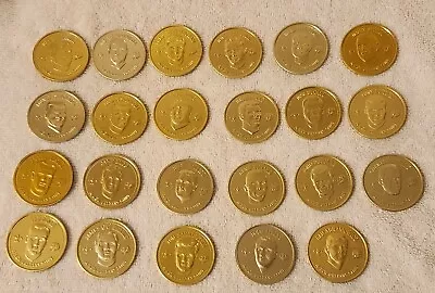 Lot Of 23 New Orleans Saints  Players Gold & Silver Colored Mardi Gras Doubloons • $27.16