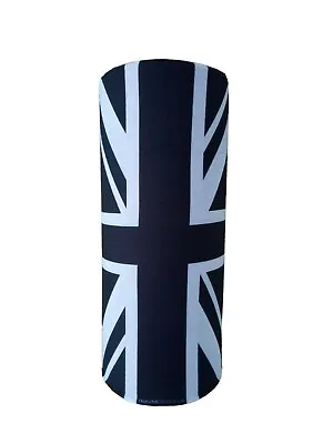 Black Union Jack Tube Scarf Bandana Snood Neck Gaiter Motorbike Cycle Shield • £6.99