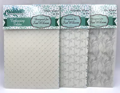 Creative Expressions Embossing Folder X 3 Heart Lattice Garden Set 1 T2920 C3646 • £14.99