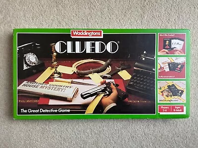 Vintage 1983 Waddingtons Cluedo The Detective Board Game (8yrs+) ~ Complete • £4.99