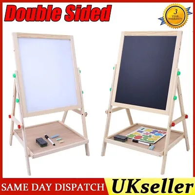 £18.99 • Buy 2 IN1 Kid Drawing Painting Board Art Easel Dual Side Easel Children Chalk Board
