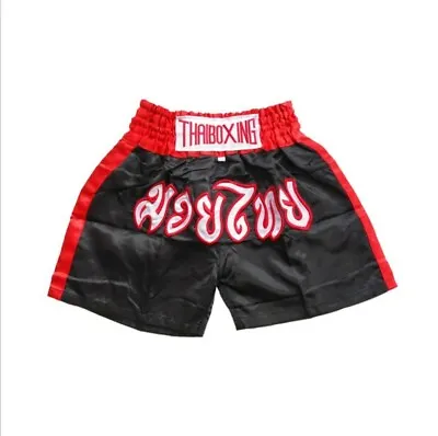 Muay Thai Shorts Fight Boxing Thailand Grappling Martial Arts Gear Satin Fabric • $13.99