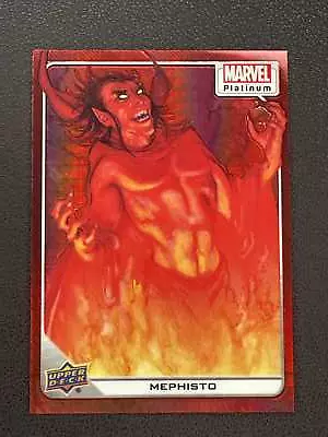 2023 UD Marvel Platinum Mephisto Red Prism #44 /199 DZWL • $1