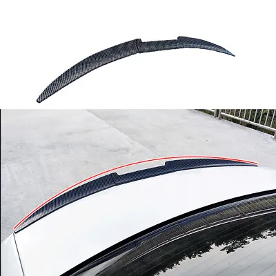 Carbon Fiber Style Car Rear Tail Wing Trunk Spoiler Lip Fits For Maxima Sedan • $25.60