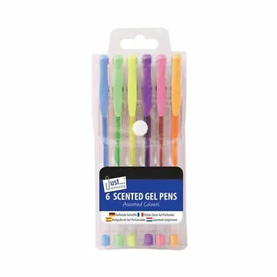 £2.99 • Buy 6 Scented Gel Pens Assorted Pastel Colours Card Stationery Office School Kids
