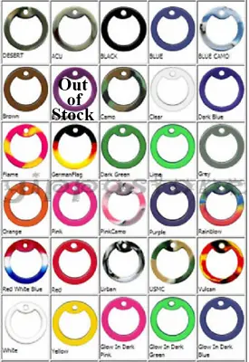 10 Military Army Dog Tag Silencers Rubber Silencer You Choose Colors Mix & Match • $5.49