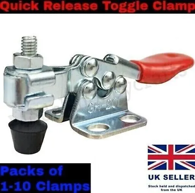 Toggle Quick Release Horizontal Clamp Tool Antislip Woodwork Model Joinery • £3.99