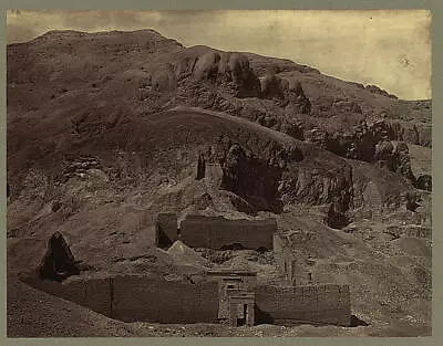 EgyptThebesDeir-el-MedinehTemple Carved Into MountainsideFrancis Frithc1856 • $9.99