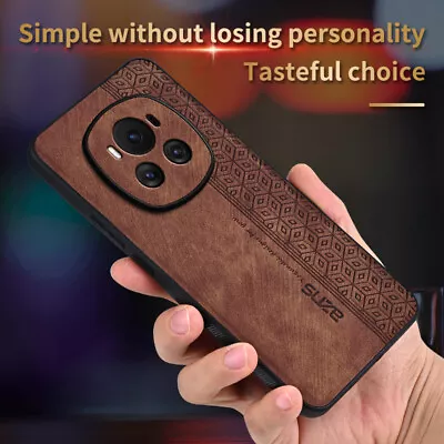 For Honor Magic6 Pro Shockproof Luxury Business Retro PU Leather Case Cover • $8.99