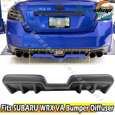 #au 15-21 Unpainted Fits Subaru Wrx Sti Sedan H Type Rear Bumper Lip Diffuser • $238