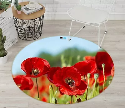 £173.99 • Buy 3D Red Poppies Flower NA6916 Game Rug Mat Elegant Photo Carpet Mat Fay
