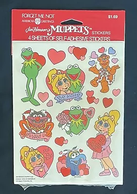 Vintage American Greetings Valentine Themed Muppets Stickers 4 Sheets SEALED • $8.99