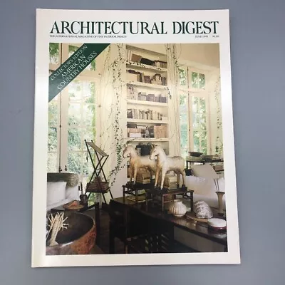 Architectural Digest June 1991 Vintage Magazine Interiors Design Advertisements • $19