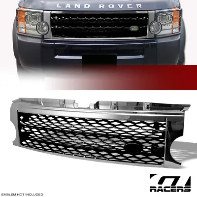 For 2005-2009 Land Rover Lr3 Discovery 3 Chrome/Black Mesh Front Bumper Grille • $80