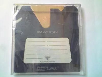 IMATION LS-120 SuperDisk 120Mb Windows/MSDOS Formatted & Jewel Case - NOS - V2 • £4