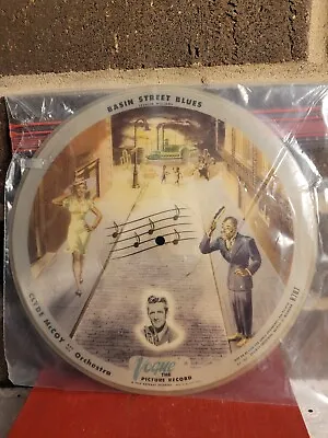 1946-47 Vogue Picture Disc Record Basin Street Blues Sugar Blues Clyde McCoy • $45