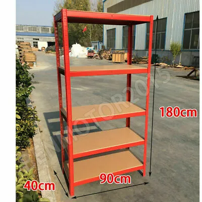 Racking Shelving Bays 5 Tier Garage Unit Storage Racks Heavy Duty Steel Shelves • £40.64