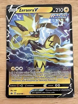 Zeraora V - 053/198 - Ultra Rare - Chilling Reign - NM/M - Pokemon Card • $3.49