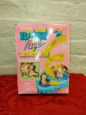 Vintage 1991 Galoob BABY FACE MAGIC DIAPER BABIES WATERSLIDE Set No. 38080 Toy • $39.99