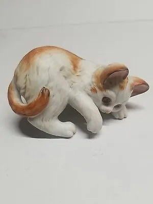 Vintage Enesco Ceramic Kitty Cat Playful  Figurine • $19.77