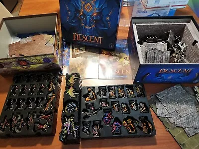 Asmodee Descent Legends Of The Dark Board Game Fully Painted! • $500