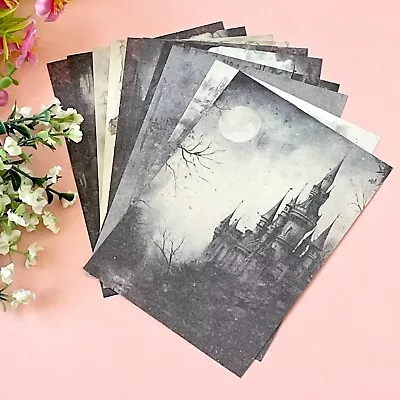 Vintage Goth Style Craft Paper  - Junk Journal - Card Making- Scrapbook - Castle • $5.99