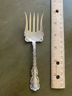 $110 • Buy Large 6” Louis XV Sardine Or Serving Fork Whiting Sterling Silver Pat 1891