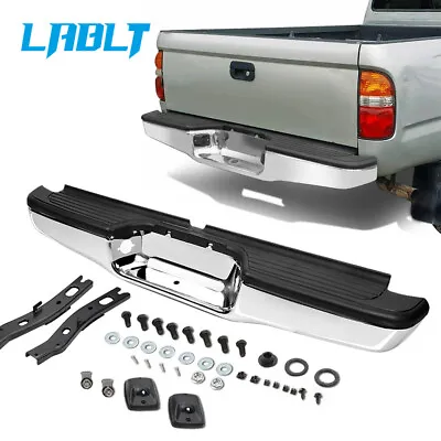 LABLT Rear Step Bumper Assembly Chrome Steel For 1995-2004 Toyota Tacoma • $100.99