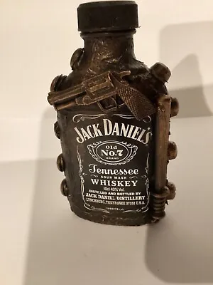 Steampunk  Decorated  Mixed Media  Jack Daniels  10cl  Empty Bottle No 16 • $18.94