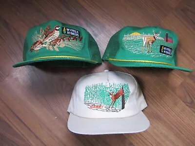 Lot Of 3 Vintage K-product Snapback Hats - Wyffels Hybrids Garst - Deer Farm • $45