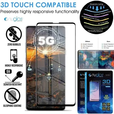 $2.42 • Buy Galaxy Note 20 S21 20 S10 S9 S8 + NUGLAS Tempered Glass Screen Protector Samsung