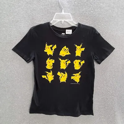 $13.92 • Buy Old Navy Boys T-Shirt Large Black Pokemon Pikachu Graphic Short Sleeve Crew Neck