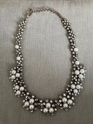 Zara Mock Pearl Chunky Necklace Costume Jewellery • £2.99