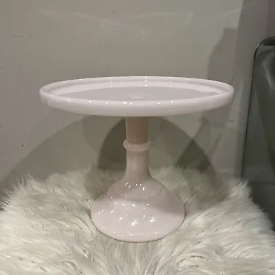 Mosser Pink Glass 10  Vintage Cake Stand / Cake Plate • $95