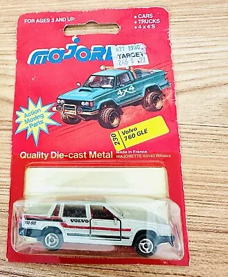 Majorette Volvo 760 GLE Silver / #230 / Made In France / 1980s Sealed Toy Car • $30