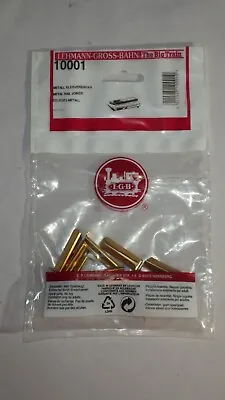 LGB G Scale Track System - Rail Joiners - Brass Metal (open) Pkg (12) NEW • $8.99