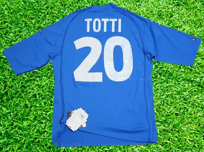 Italy Soccer Jersey Football Shirt #20 Totti 100% Original XL EURO 2000 • $222.85