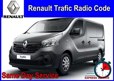 Renault Trafic Van Radio Code Stereo Decode Car Unlock Fast Service All Vehicles • £0.99