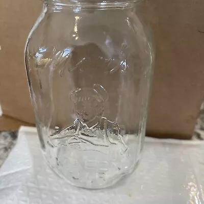 Vintage  MOM'S  Mason Clear Quart Jar With No Lid • $10