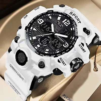 SMAEL Men Waterproof SHOCKPROOF Military Analog Quartz Digital Wrist Watch Sport • $12.97