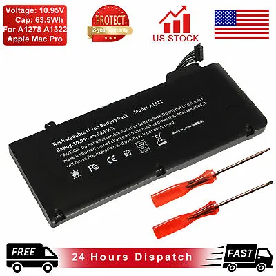 Battery A1322 For Apple A1278 (Mid 2009 2010 2011) Unibody MacBook Pro 13'' New • $17.85