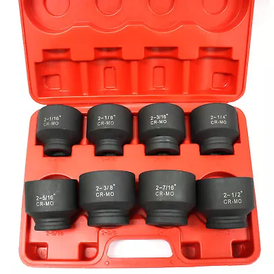 8pc 3/4  Drive Jumbo Large Shallow Impact Socket Set 6 Point SAE 2-16  To 2-1/2  • $139.99