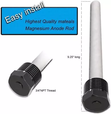 FOGATTI Magnesium Anode Rod For RV Water Heater + PTFE Tape For Suburban Mor-Flo • $9.90