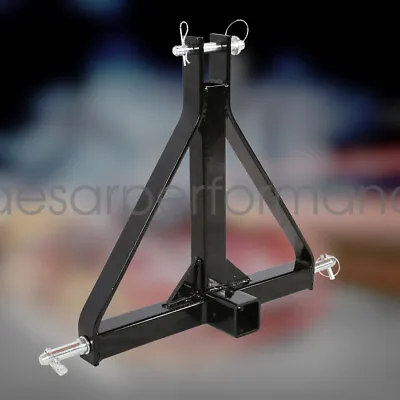Sturdy 3 Point 2  Receiver Trailer Hitch Category 1 Tractor Tow Drawbar Adapter • $39.50