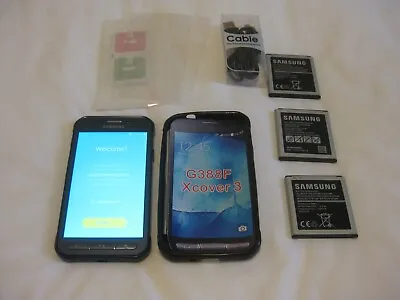 SAMSUNG Galaxy Xcover 3 G388F  - 8GB - Grey (Unlocked) Mint Condition + EXTRAS ! • £45