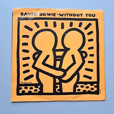 David Bowie Without You USA PROMO 7  Keith Haring Sleeve Very Rare 1983 • £45