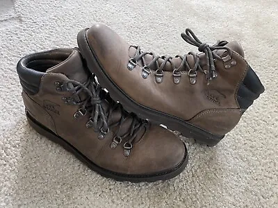 $79.50 • Buy Sorel Madson Hiker Waterproof Leather Hiking Boots Brown Buffalo Men’s US 11.5