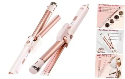  Professional 2-in-1 Curler Iron And Steam Hair Straightener 1  Ceramic Hair  • $70.74