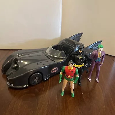 Toy Biz DC Comics 1989 Batmobile W/ Figures Batman Robin And Joker • $59.99